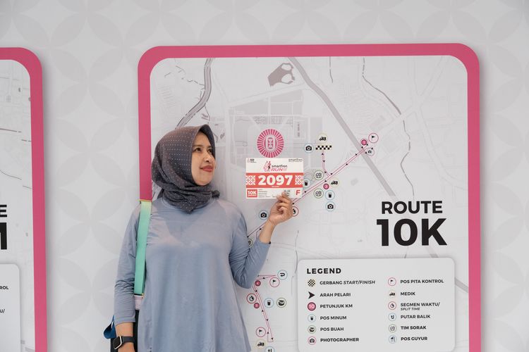 Race photo from Smartfren Run 2024