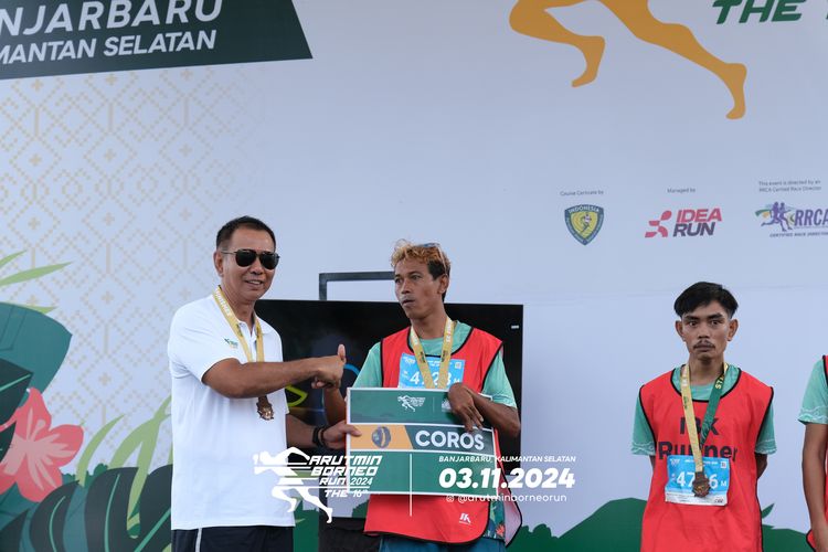 Race photo from Arutmin Borneo Run 2024