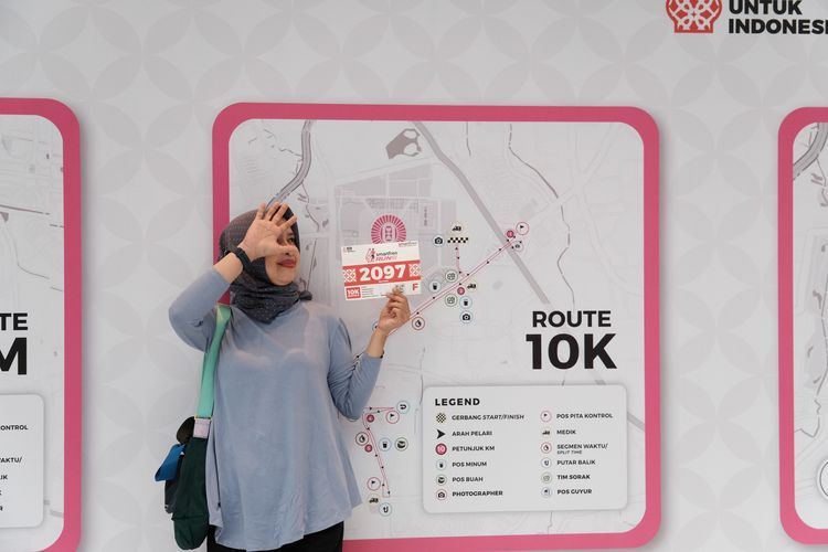 Race photo from Smartfren Run 2024