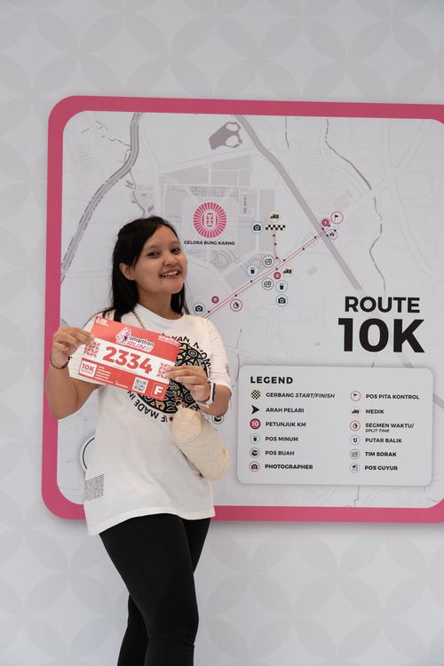 Race photo from Smartfren Run 2024