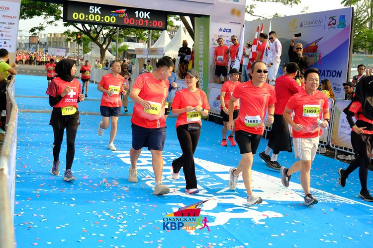 Race photo from CISANGKAN KBP CITY RUN 2025