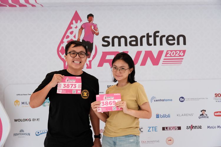 Race photo from Smartfren Run 2024
