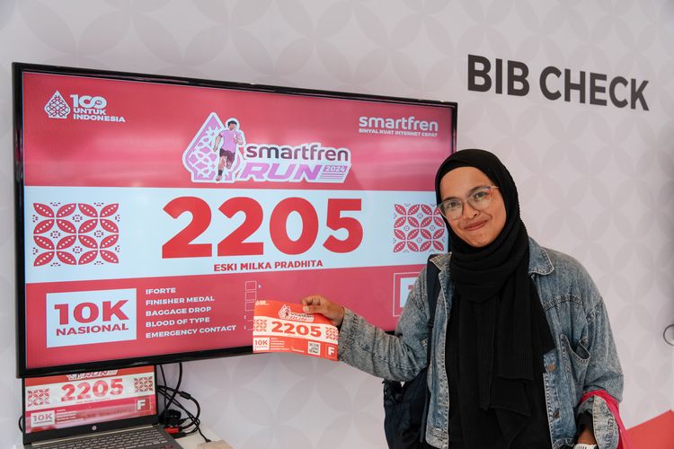 Race photo from Smartfren Run 2024