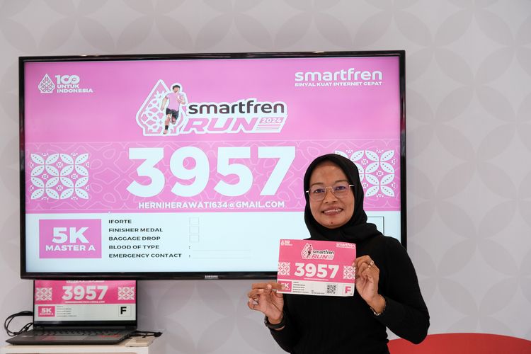 Race photo from Smartfren Run 2024