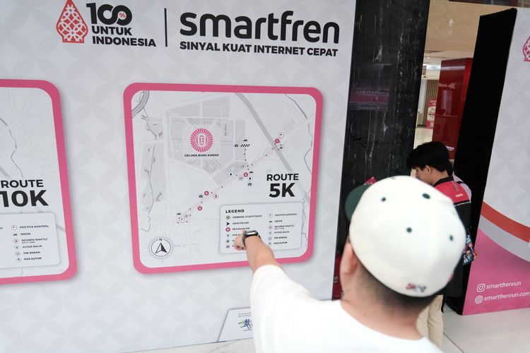 Race photo from Smartfren Run 2024