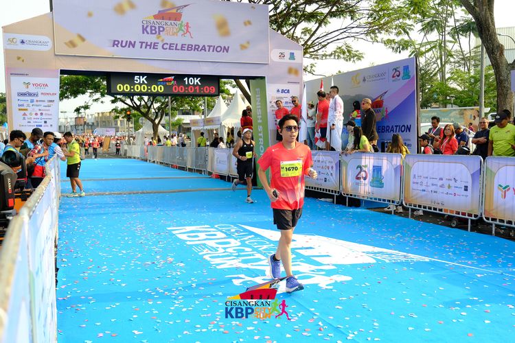 Race photo from CISANGKAN KBP CITY RUN 2025