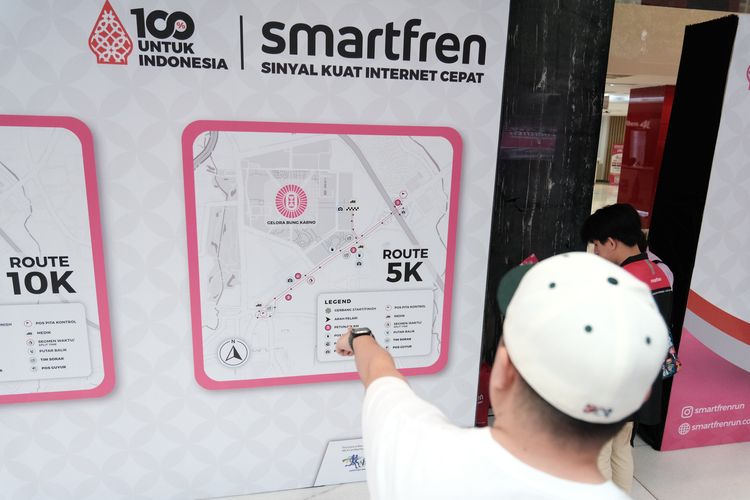 Race photo from Smartfren Run 2024