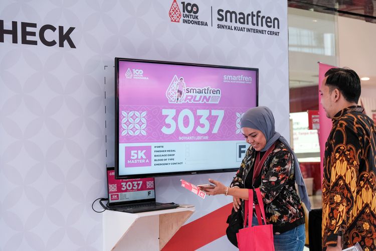 Race photo from Smartfren Run 2024