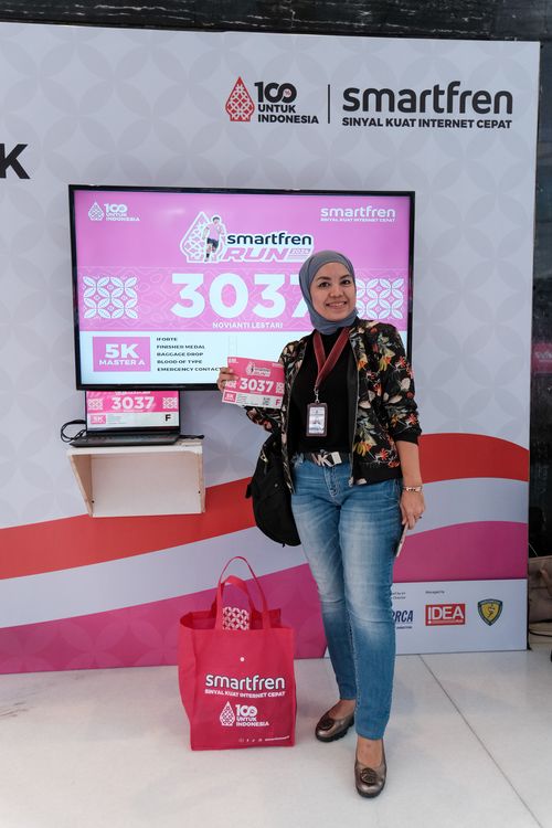 Race photo from Smartfren Run 2024