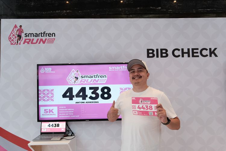 Race photo from Smartfren Run 2024