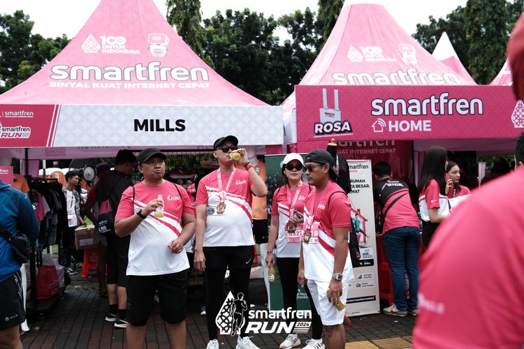 Race photo from Smartfren Run 2024