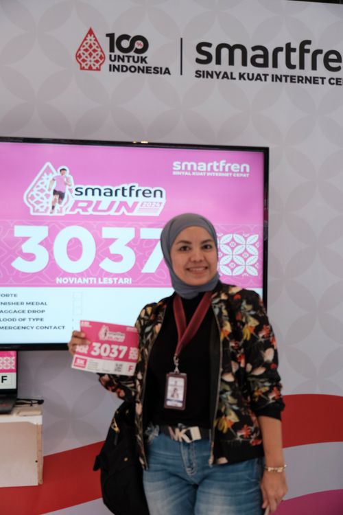 Race photo from Smartfren Run 2024