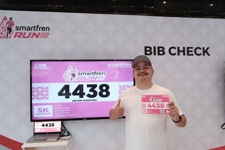 Race photo from Smartfren Run 2024
