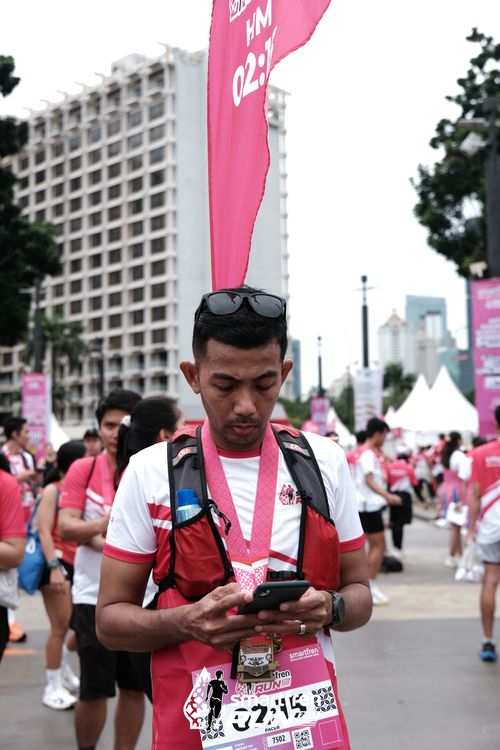 Race photo from Smartfren Run 2024