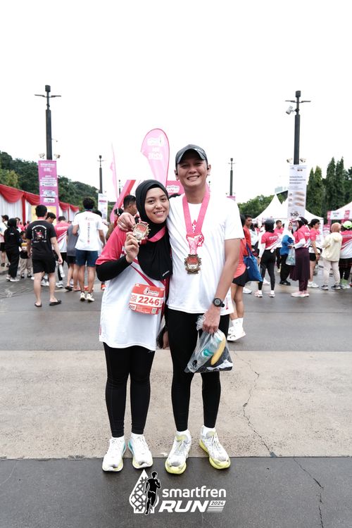 Race photo from Smartfren Run 2024