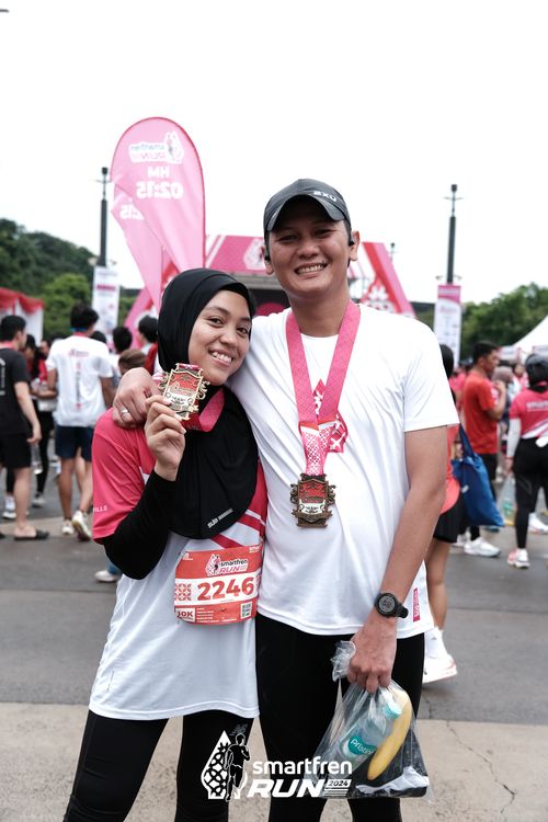 Race photo from Smartfren Run 2024