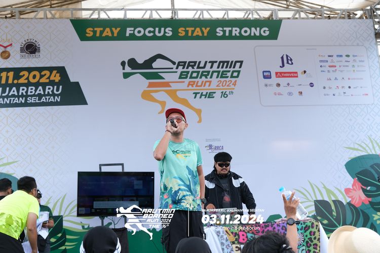 Race photo from Arutmin Borneo Run 2024