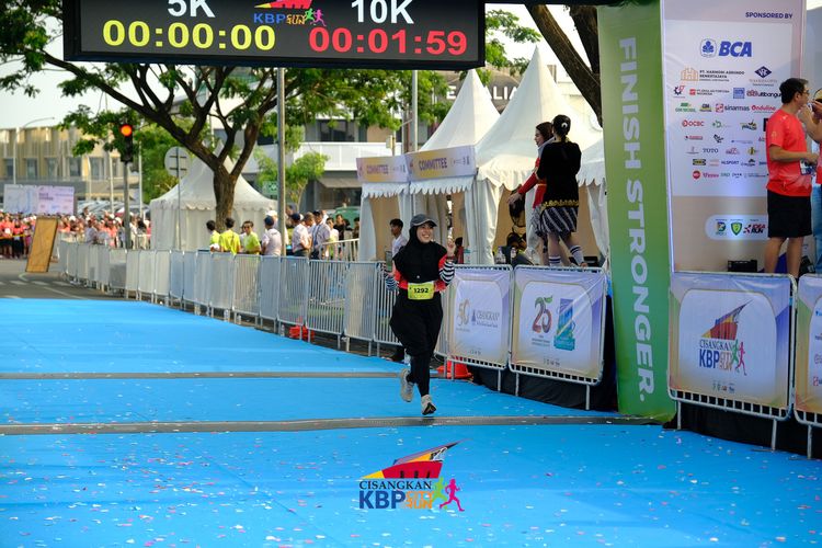 Race photo from CISANGKAN KBP CITY RUN 2025
