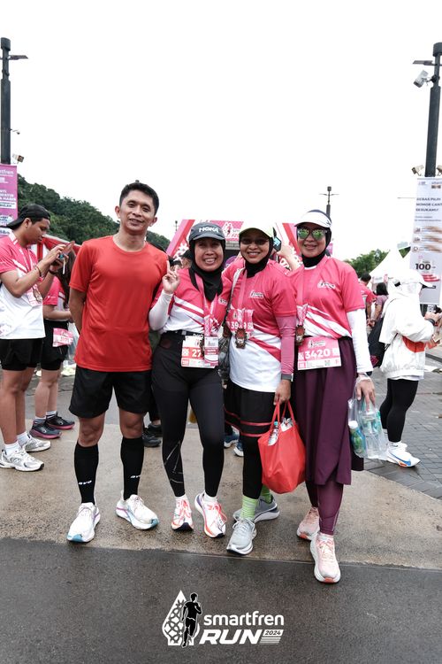 Race photo from Smartfren Run 2024