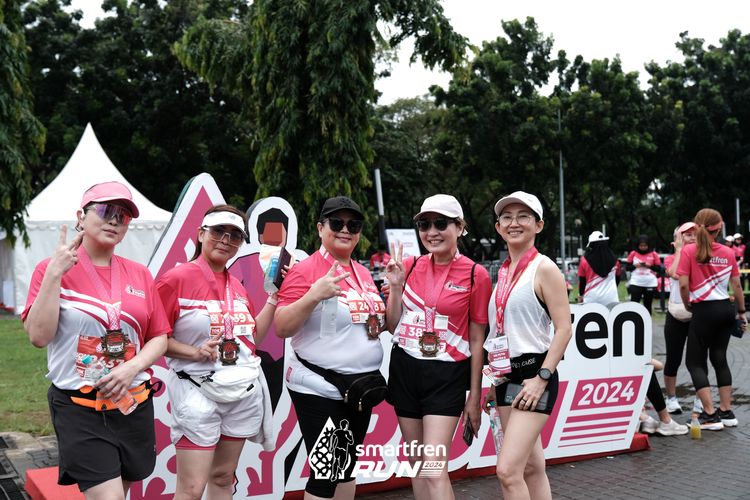 Race photo from Smartfren Run 2024