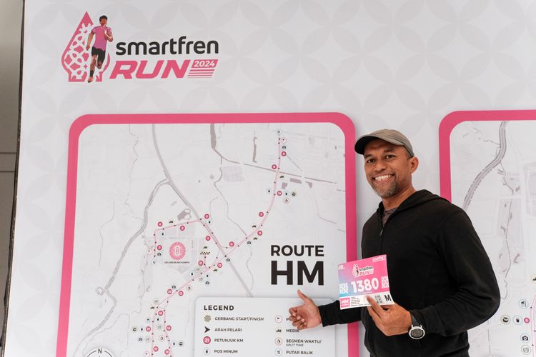 Race photo from Smartfren Run 2024