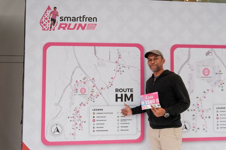 Race photo from Smartfren Run 2024