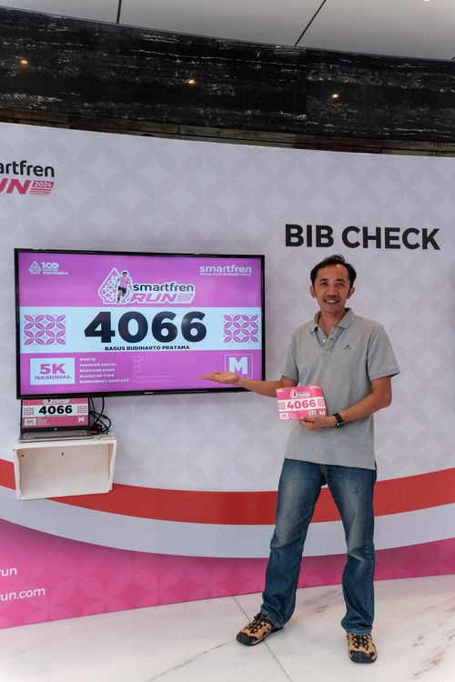 Race photo from Smartfren Run 2024