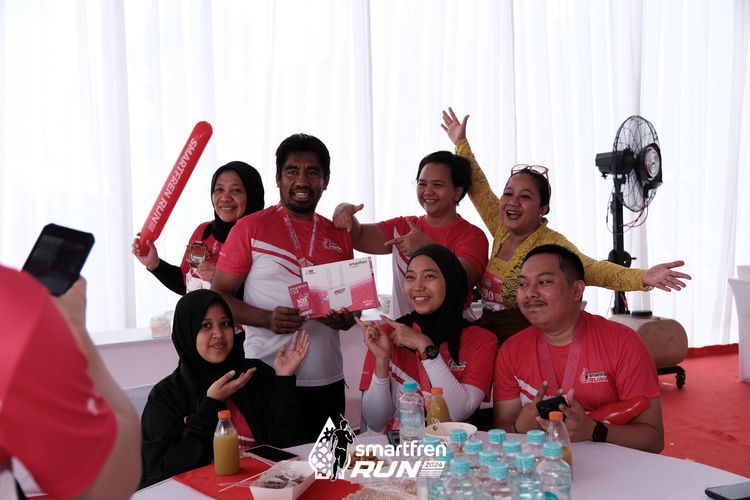 Race photo from Smartfren Run 2024