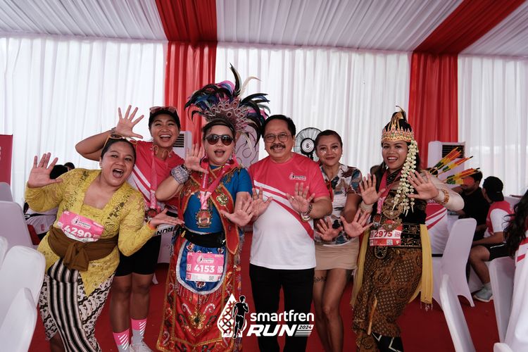 Race photo from Smartfren Run 2024