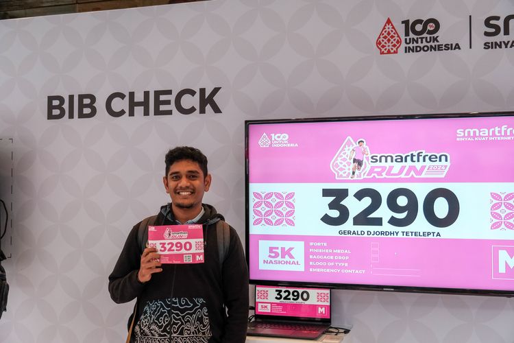 Race photo from Smartfren Run 2024