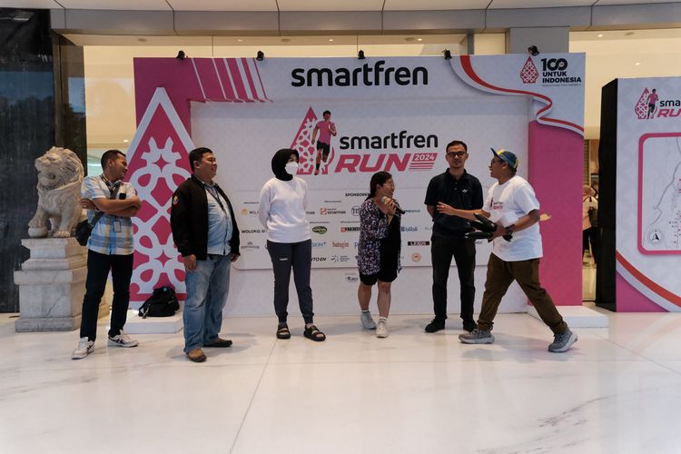 Race photo from Smartfren Run 2024