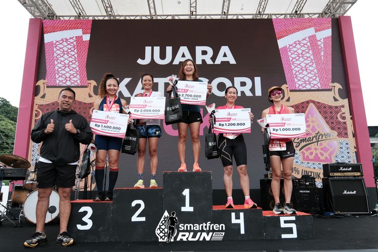 Race photo from Smartfren Run 2024