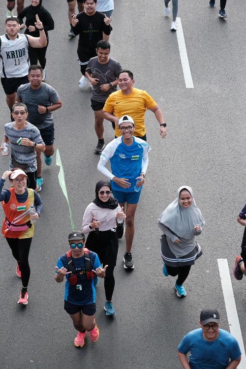 Race photo from Lari Bareng Yuk!