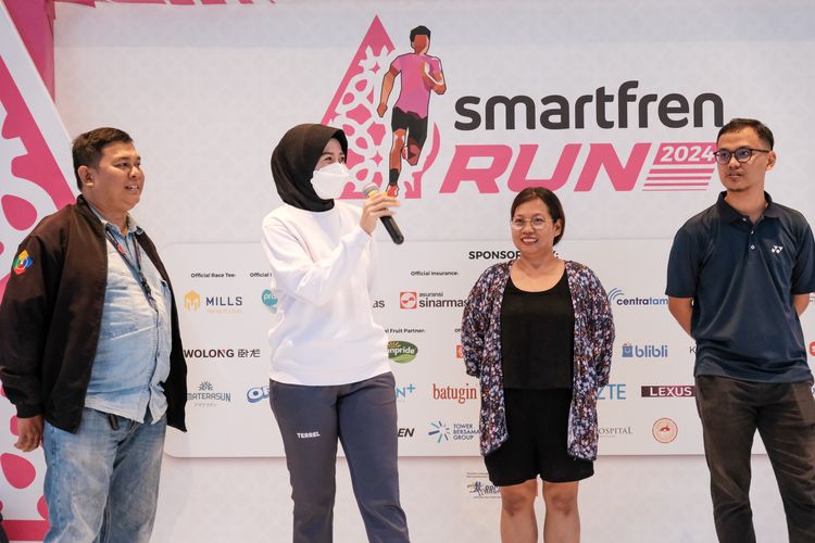 Race photo from Smartfren Run 2024