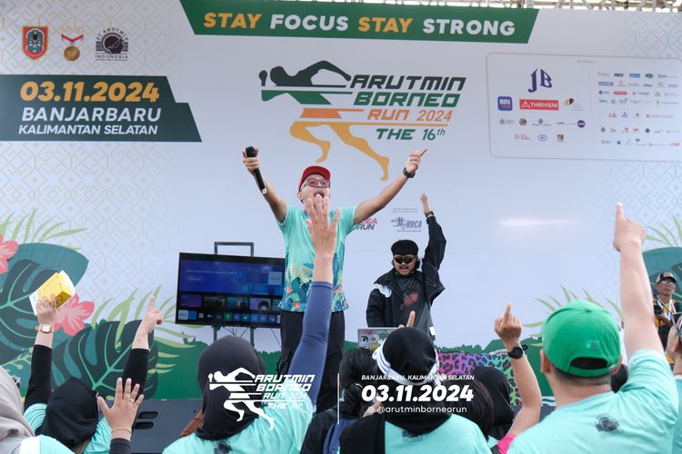 Race photo from Arutmin Borneo Run 2024