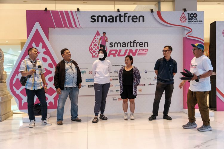 Race photo from Smartfren Run 2024