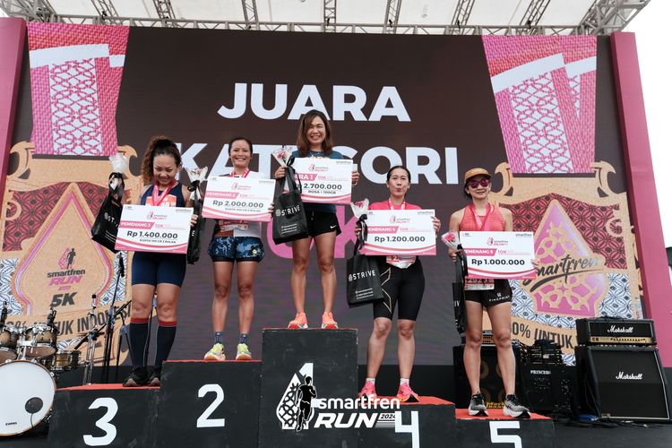 Race photo from Smartfren Run 2024