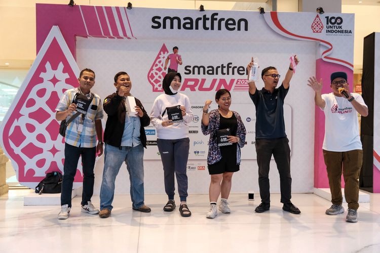 Race photo from Smartfren Run 2024