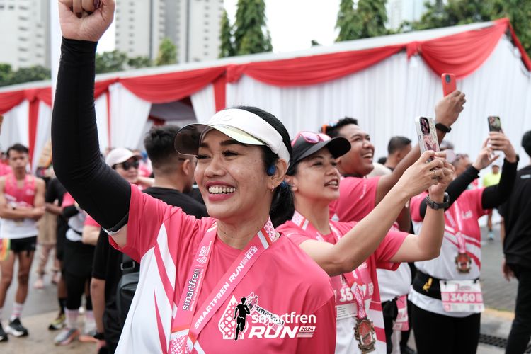 Race photo from Smartfren Run 2024