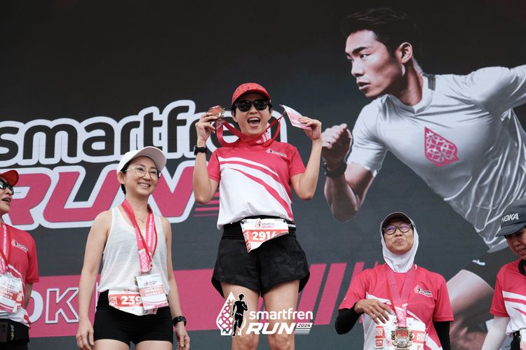 Race photo from Smartfren Run 2024