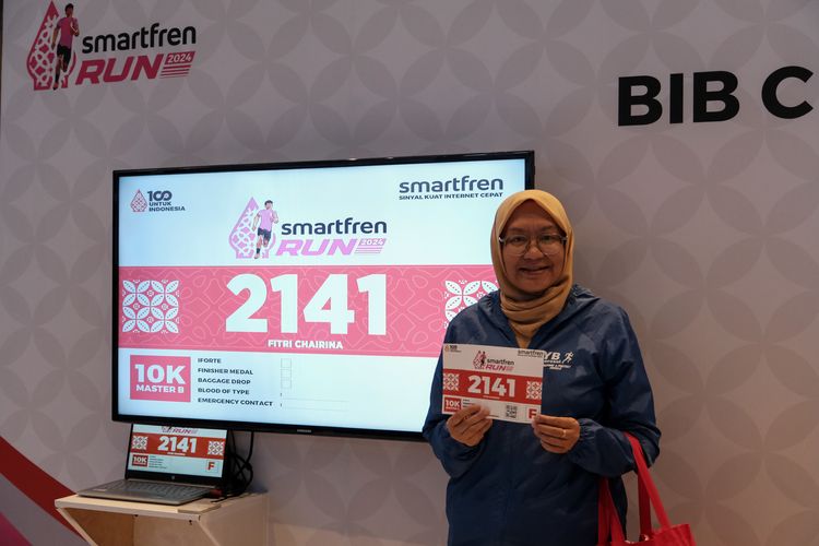 Race photo from Smartfren Run 2024