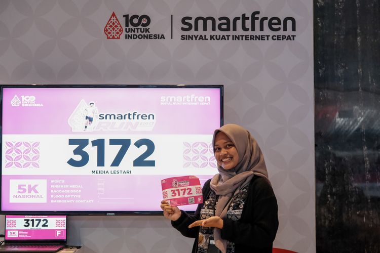 Race photo from Smartfren Run 2024