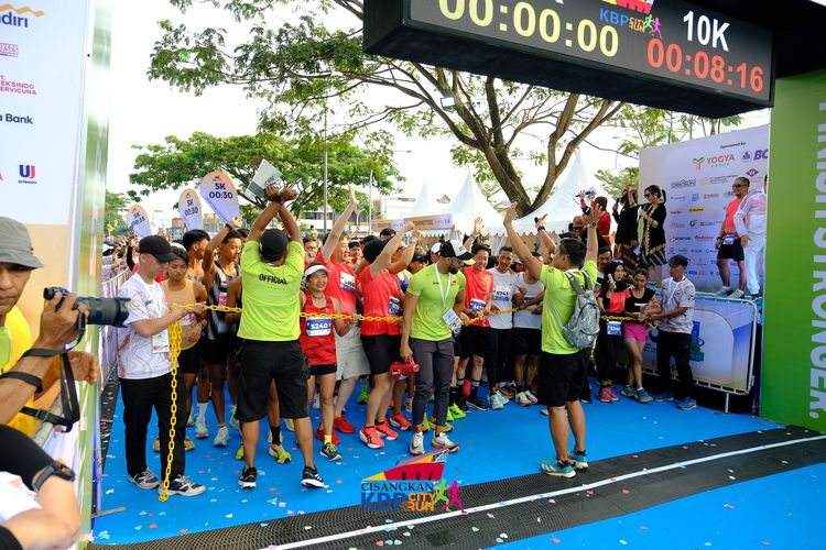 Race photo from CISANGKAN KBP CITY RUN 2025