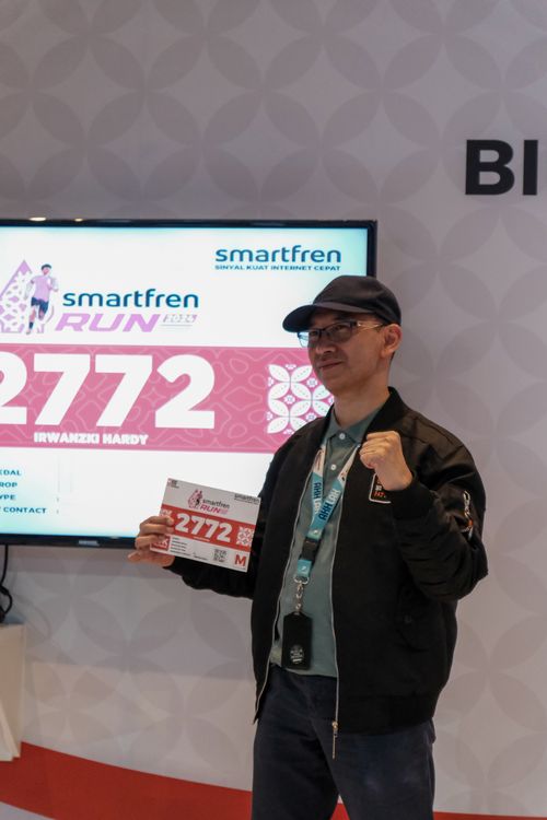 Race photo from Smartfren Run 2024