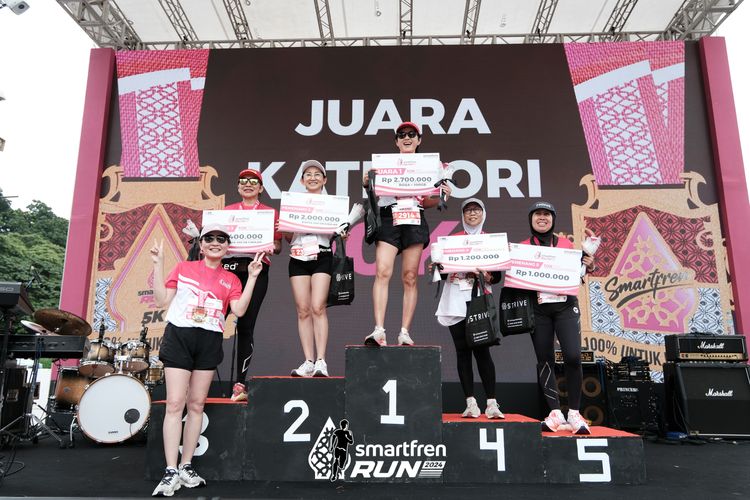 Race photo from Smartfren Run 2024
