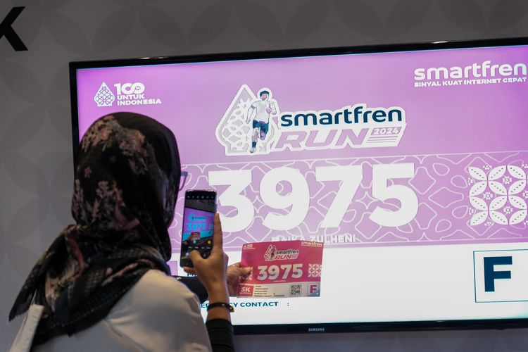 Race photo from Smartfren Run 2024