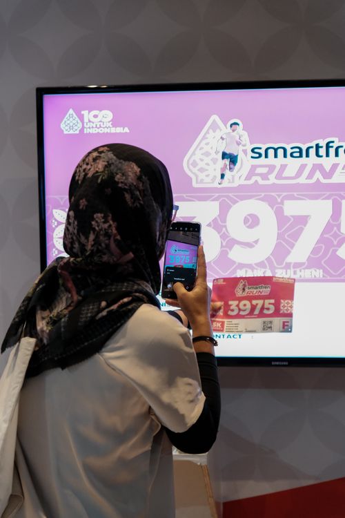 Race photo from Smartfren Run 2024