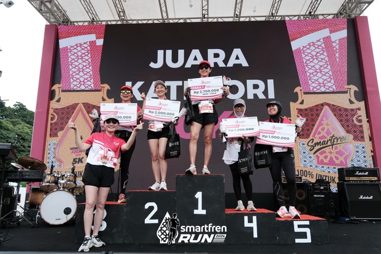 Race photo from Smartfren Run 2024