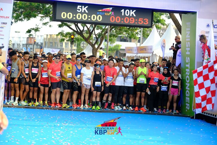 Race photo from CISANGKAN KBP CITY RUN 2025