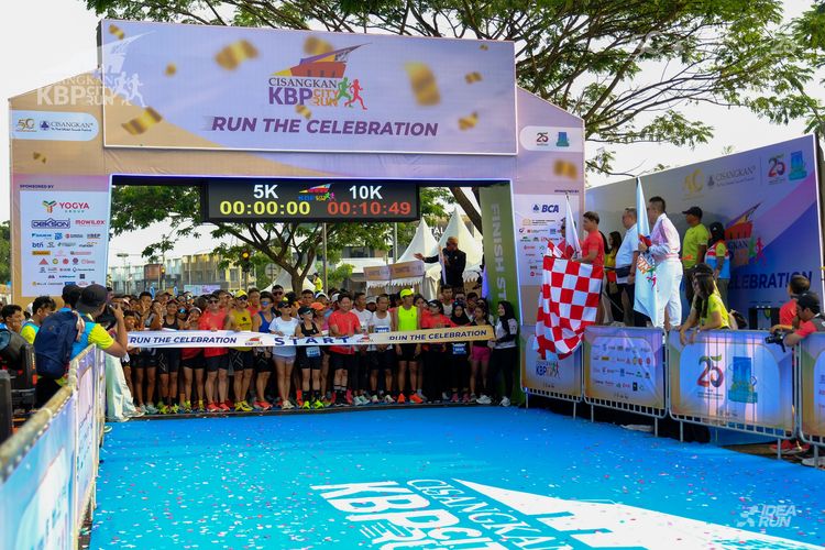 Race photo from CISANGKAN KBP CITY RUN 2025